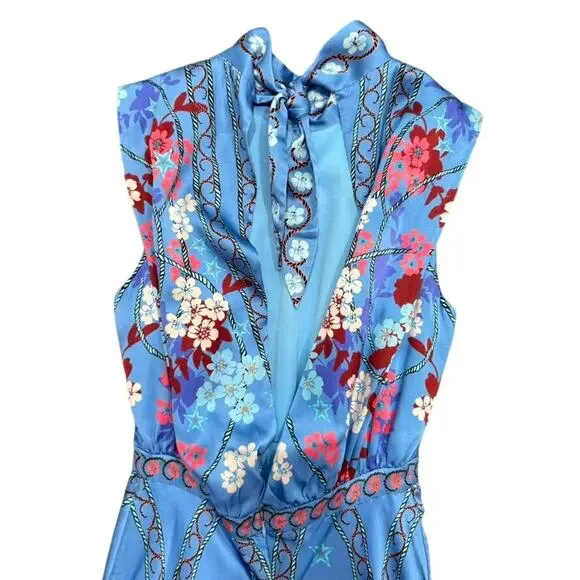 saloni sakura falls fleur midi dress SALONI | Dresses | Saloni Sakura Falls Fleur Midi Dress In Blue Multi Size Us 4